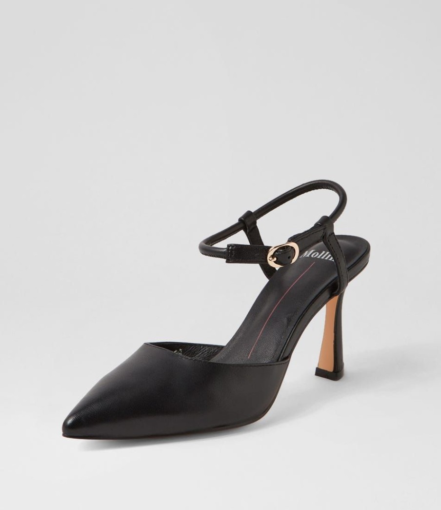 Shoes MOLLINI | Tenergy Black Leather Heels