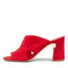 Shoes DJANGO & JULIETTE | Kadmos Red Suede Mules