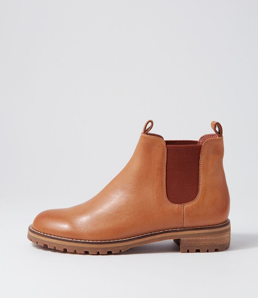 Shoes ZIERA | Miscoti W Tan Leather Chelsea Boots