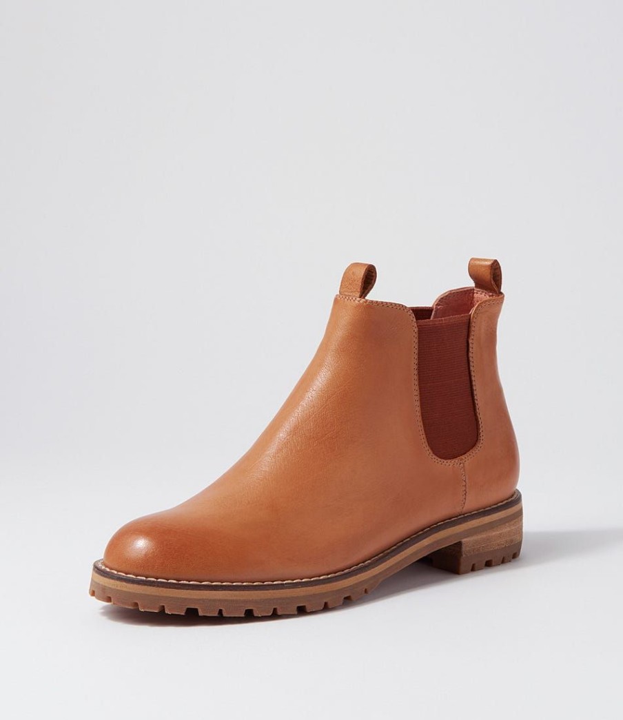 Shoes ZIERA | Miscoti W Tan Leather Chelsea Boots