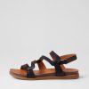 Shoes DIANA FERRARI | Kya Black Leather Sandals