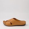 Shoes DIANA FERRARI | Navee Tan Leather Slides