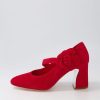 Shoes DJANGO & JULIETTE | Kari Red Suede Heels