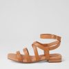 Shoes DJANGO & JULIETTE | Pompey Tan Leather Sandals