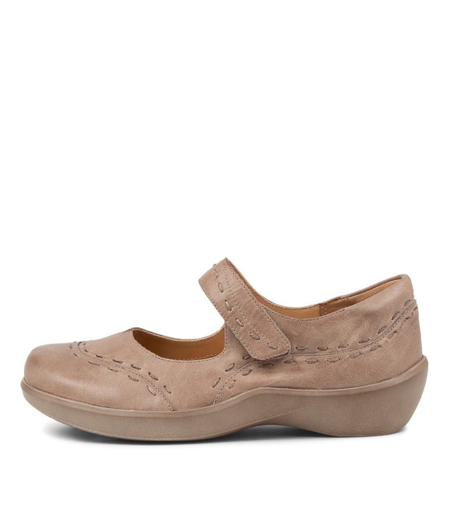 Shoes ZIERA | Gummibear W Smoke Leather Flat Shoes