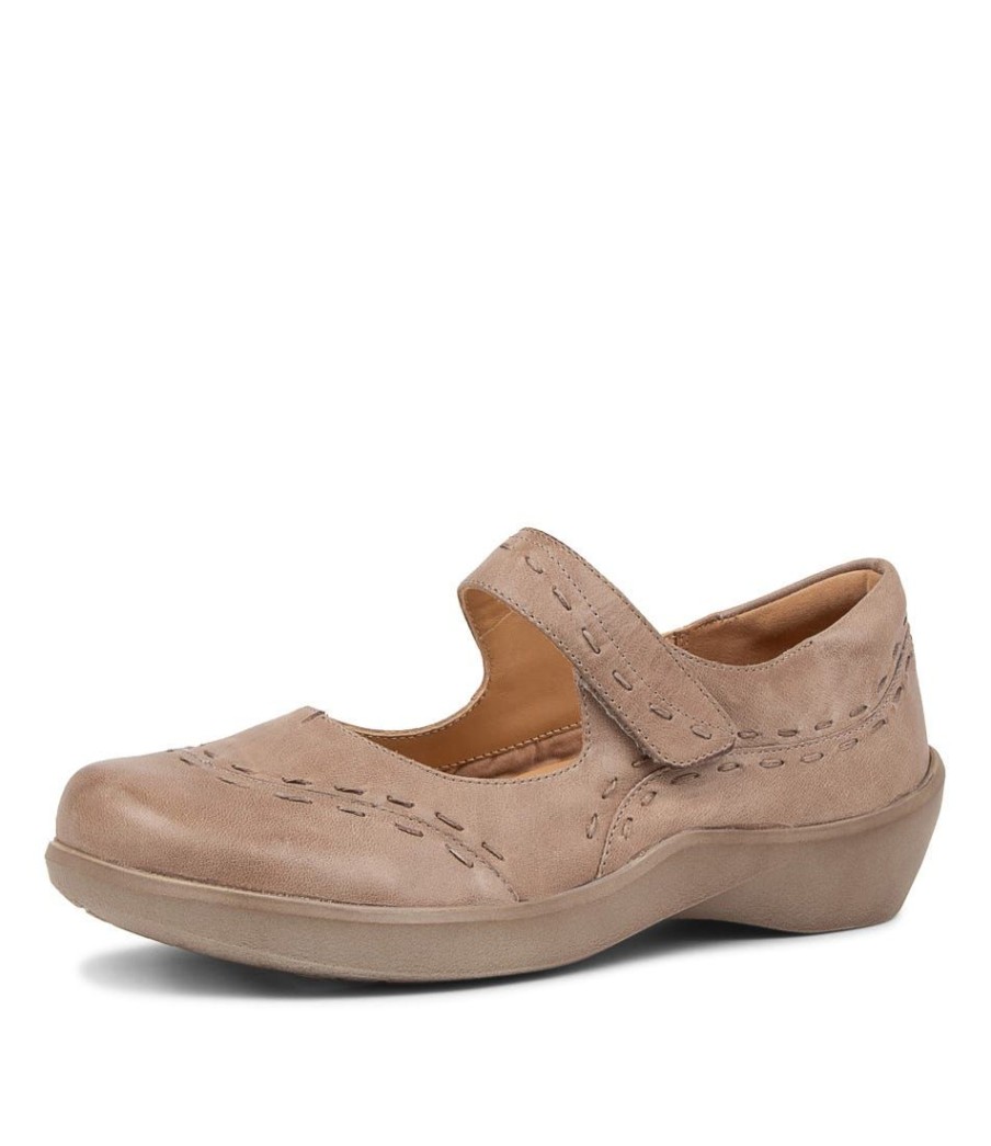 Shoes ZIERA | Gummibear W Smoke Leather Flat Shoes