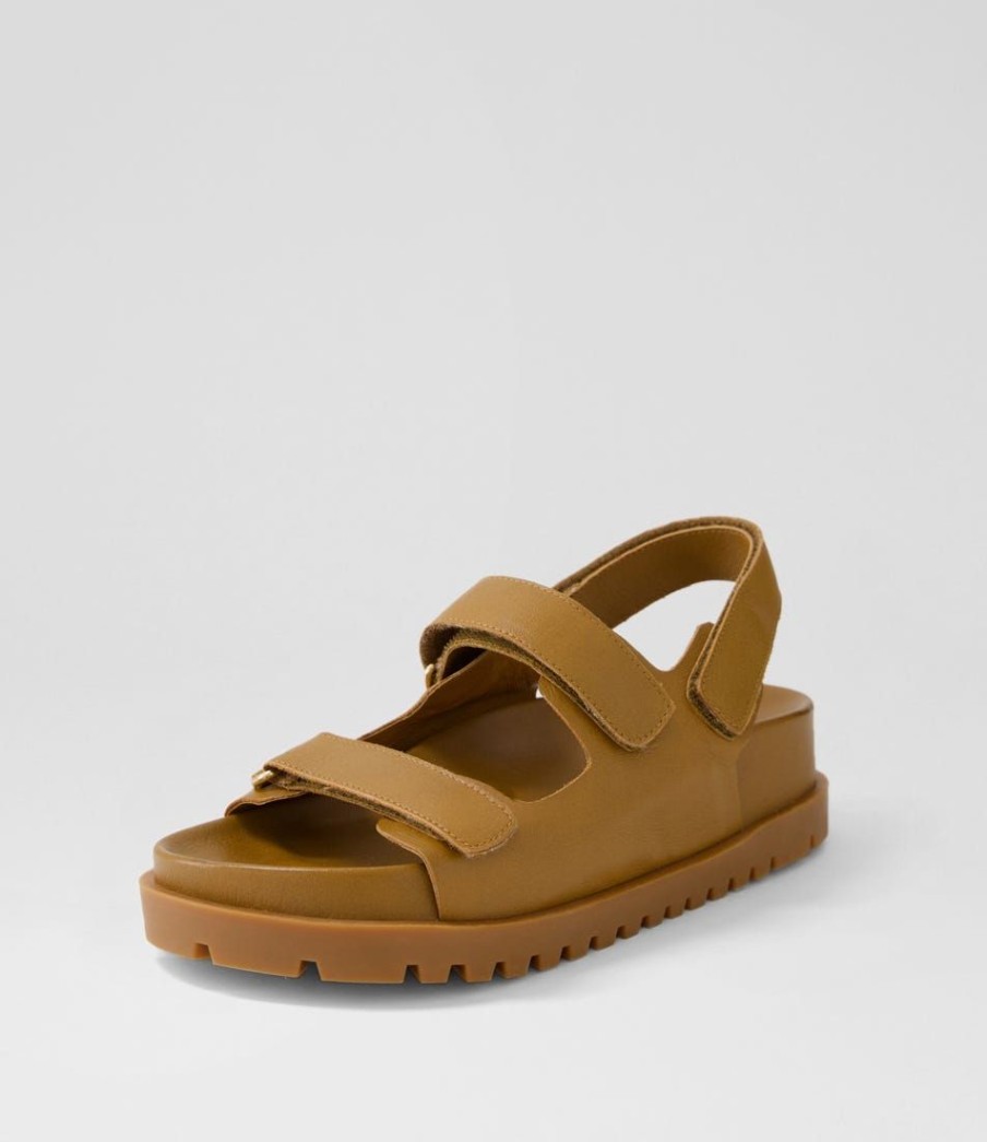 Shoes DJANGO & JULIETTE | Ubads Toffee Leather Sandals