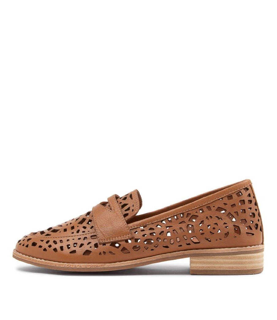 Shoes DJANGO & JULIETTE | Addah Tan Leather Loafers