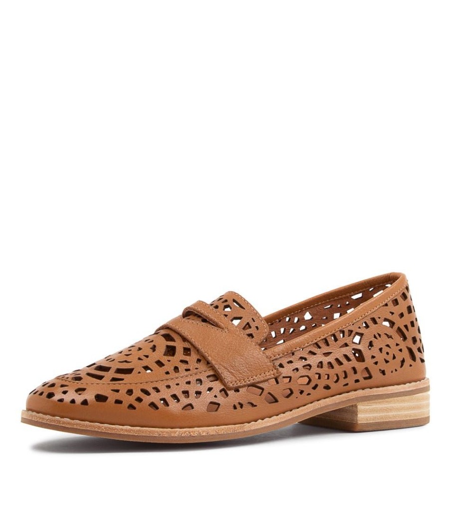 Shoes DJANGO & JULIETTE | Addah Tan Leather Loafers