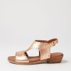 Shoes DIANA FERRARI | Bija Rose Gold Leather Sandals