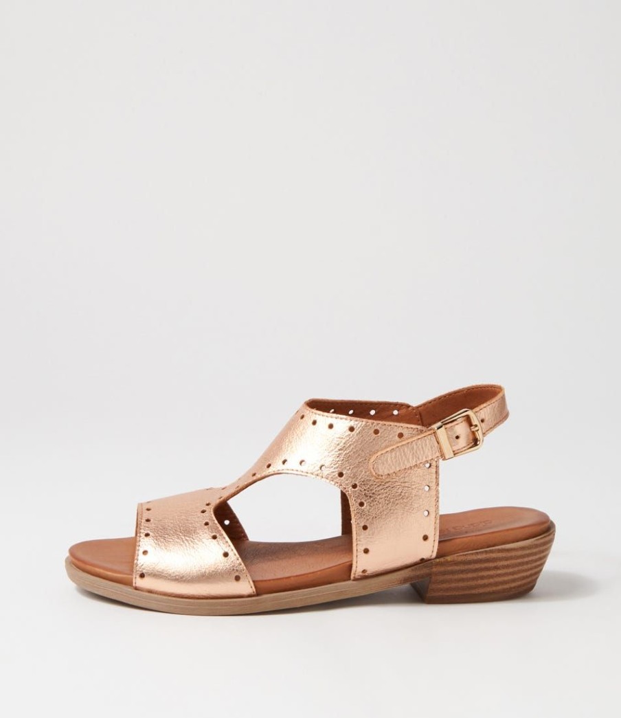 Shoes DIANA FERRARI | Bija Rose Gold Leather Sandals