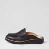 Shoes TOP END | Olmm Black Leather Mules