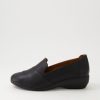 Shoes DIANA FERRARI | Graced Black Leather Wedges