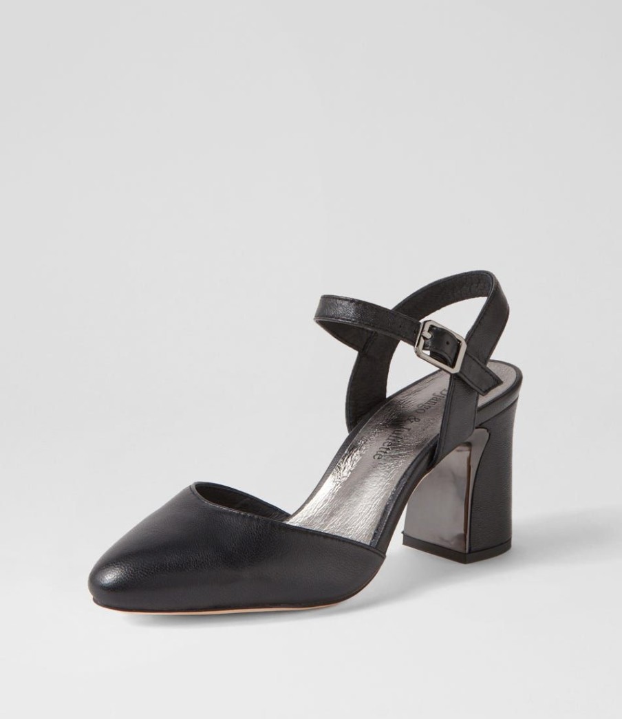 Shoes DJANGO & JULIETTE | Karent Black Leather Heels