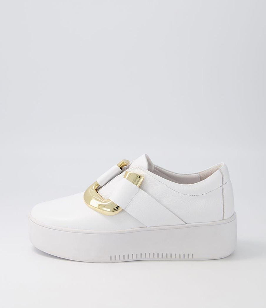 Shoes DJANGO & JULIETTE | Warsa White Leather Sneakers