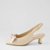 Shoes ZIERA | Ondo Xw Nude Shimmer Leather Heels