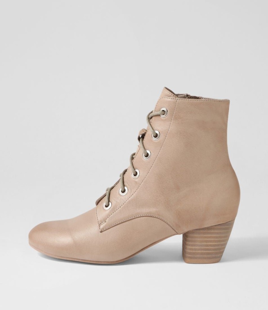 Shoes DJANGO & JULIETTE | Durban Smoke Leather Lace Up Boots