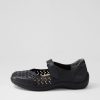 Shoes ZIERA | Wardela Xf Black Leather Flat Shoes