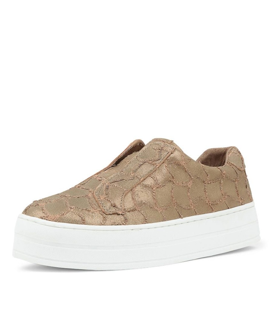 Shoes DJANGO & JULIETTE | Shia Nutmeg Frill Leather Sneakers