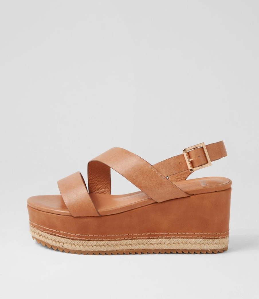 Shoes MOLLINI | Narena Tan Leather Espadrilles