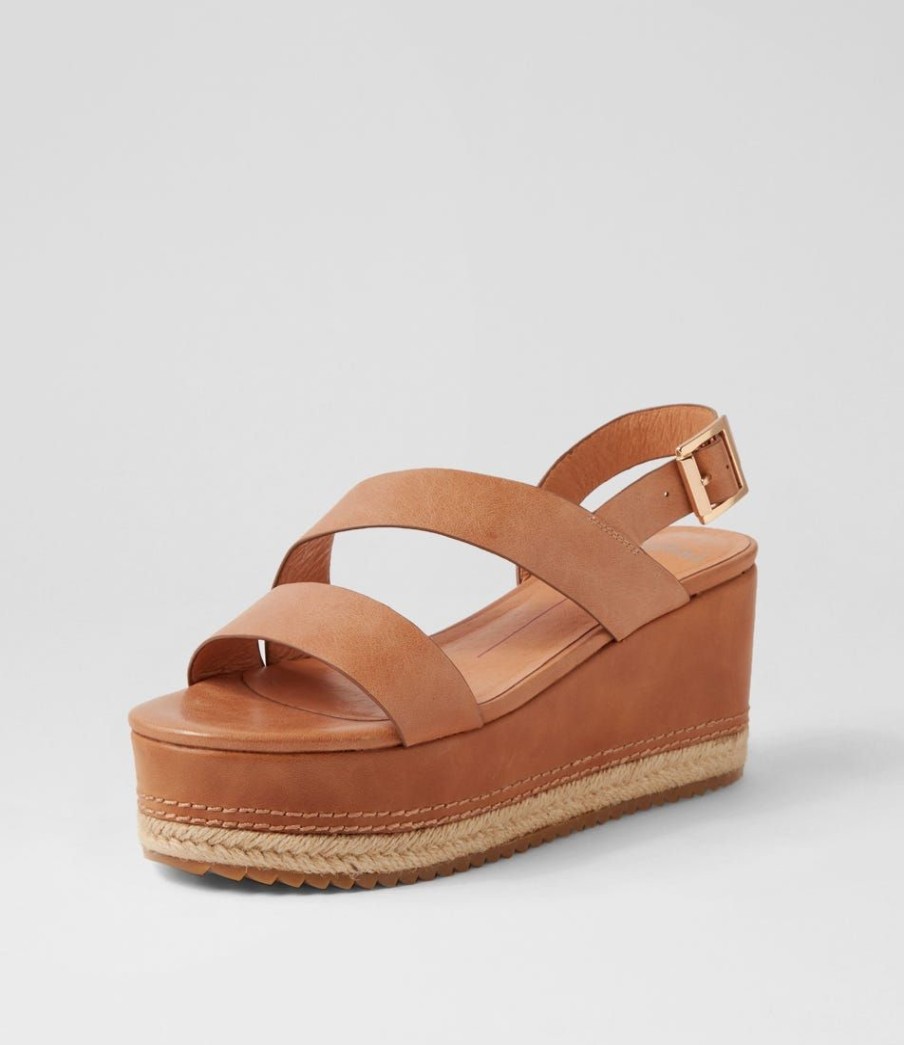 Shoes MOLLINI | Narena Tan Leather Espadrilles