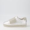 Shoes TOP END | Patisse Silver Leather Jewels Sneakers