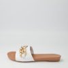 Shoes DJANGO & JULIETTE | Jacacia White Leather Slides