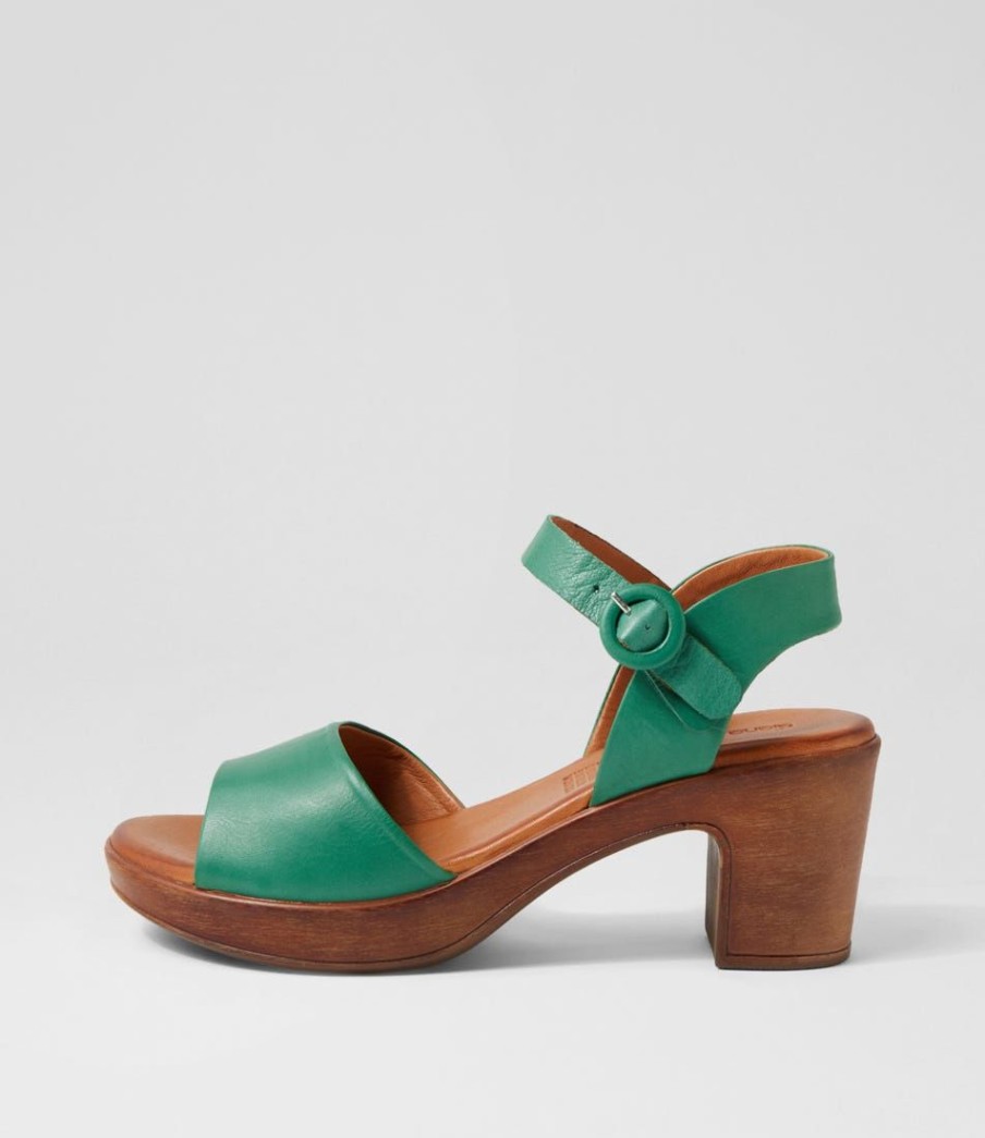 Shoes DIANA FERRARI | Blaide Emerald Leather Sandals