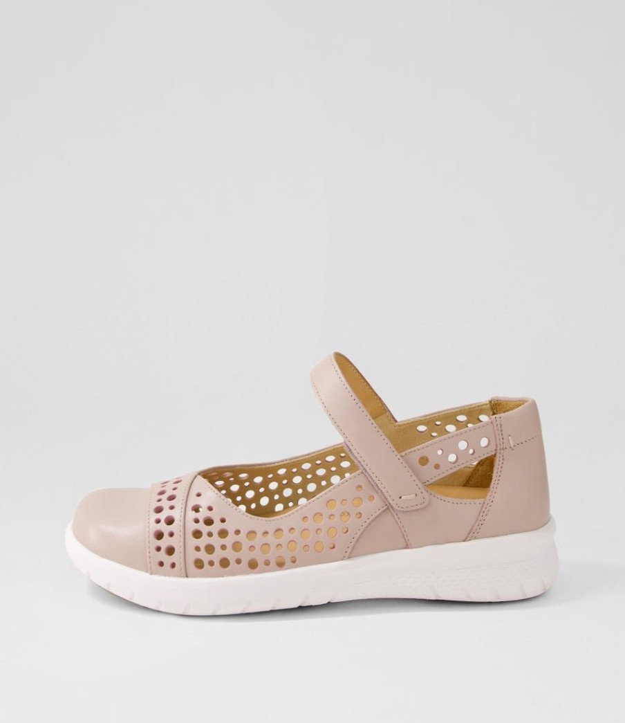 Shoes ZIERA | Sebille Xf Seashell Leather Flat Shoes