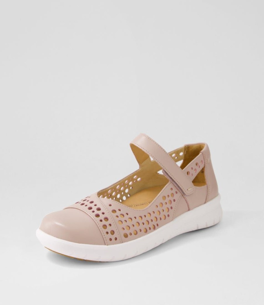 Shoes ZIERA | Sebille Xf Seashell Leather Flat Shoes