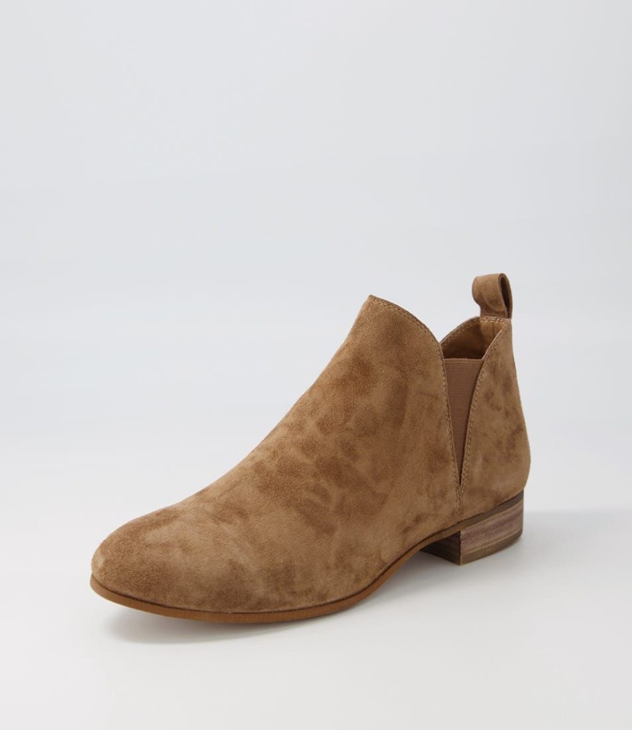 Shoes DJANGO & JULIETTE | Foe Light Choc Suede Chelsea Boots