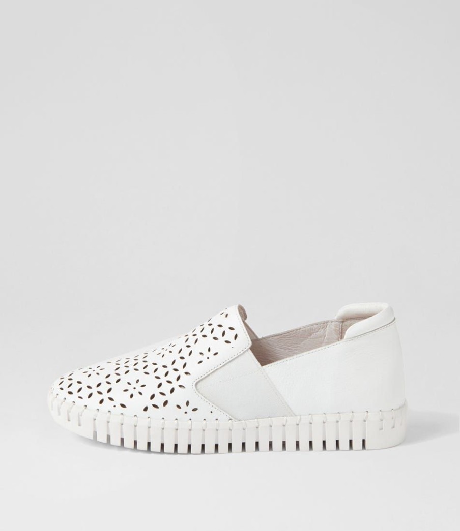 Shoes DJANGO & JULIETTE | Harel White Leather Sneakers