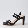 Shoes MOLLINI | Fiestah Black Leather Sandals