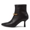 Shoes MOLLINI | Augie Black Leather Ankle Boots