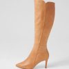 Shoes TOP END | Buel Cappuccino Leather Knee High Boots