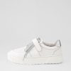 Shoes MOLLINI | Jerriee White Silver Mirror Leather Sneakers