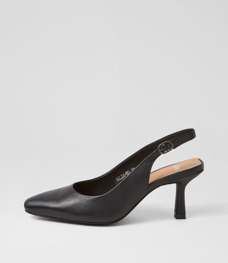 Shoes MOLLINI | Arlia Black Leather Heels