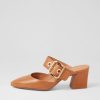 Shoes DJANGO & JULIETTE | Maerys Tan Leather Mules