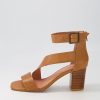 Shoes DJANGO & JULIETTE | Perant Dark Tan Leather Sandals