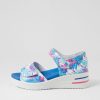 Shoes ZIERA | Sunnieys Xw Blue Palms Leather Sandals