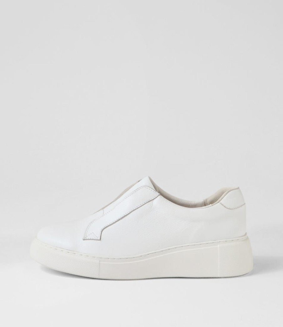 Shoes DJANGO & JULIETTE | Yiara White Leather Sneakers