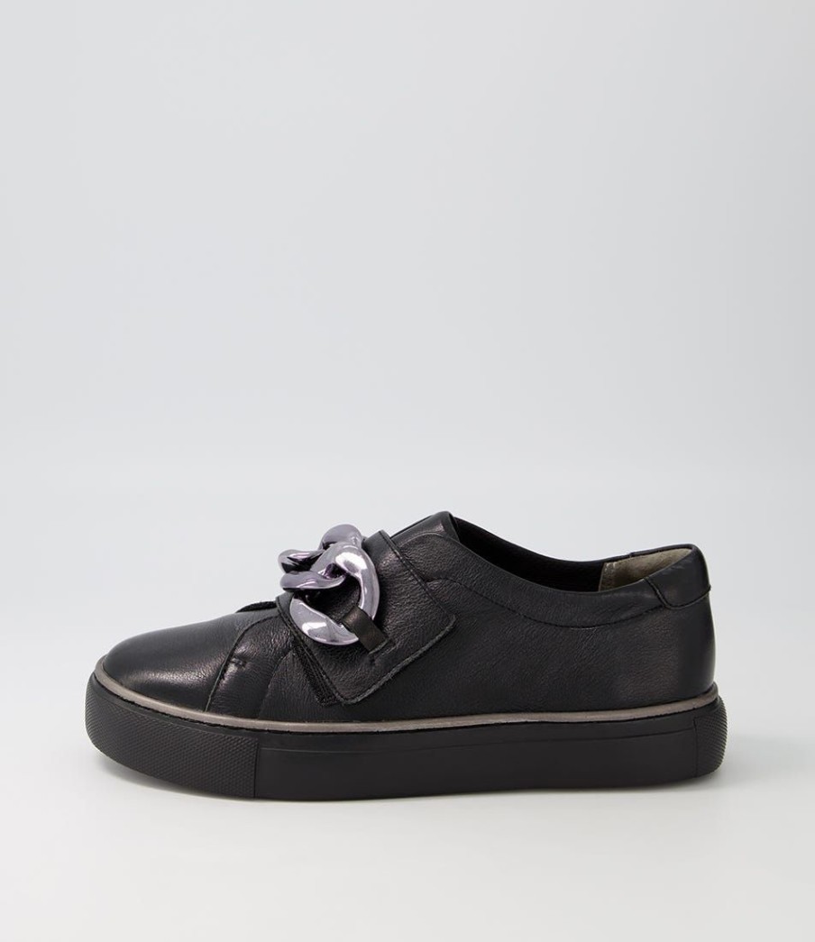 Shoes ZIERA | Pelman Xf Black Leather Sneakers