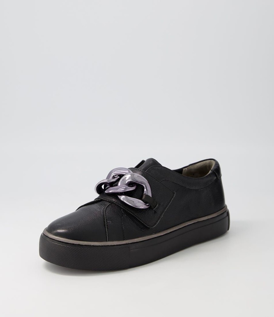 Shoes ZIERA | Pelman Xf Black Leather Sneakers