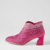 Shoes DJANGO & JULIETTE | Jonsy Fuchsia Suede Ankle Boots