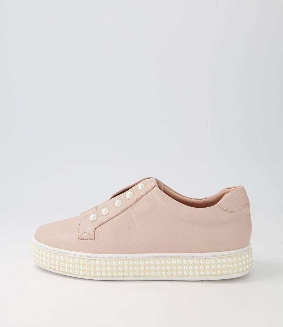 Shoes TOP END | Quempo Dusty Pink Leather Sneakers