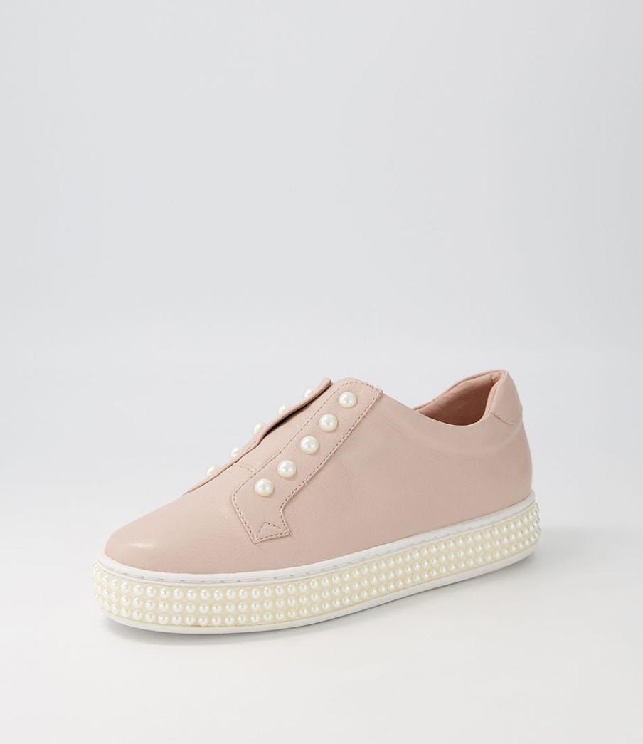 Shoes TOP END | Quempo Dusty Pink Leather Sneakers