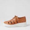 Shoes DJANGO & JULIETTE | Yao Dark Tan White Leather Sneakers