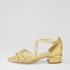 Shoes DJANGO & JULIETTE | Tenna Gold Glam Leather Sandals