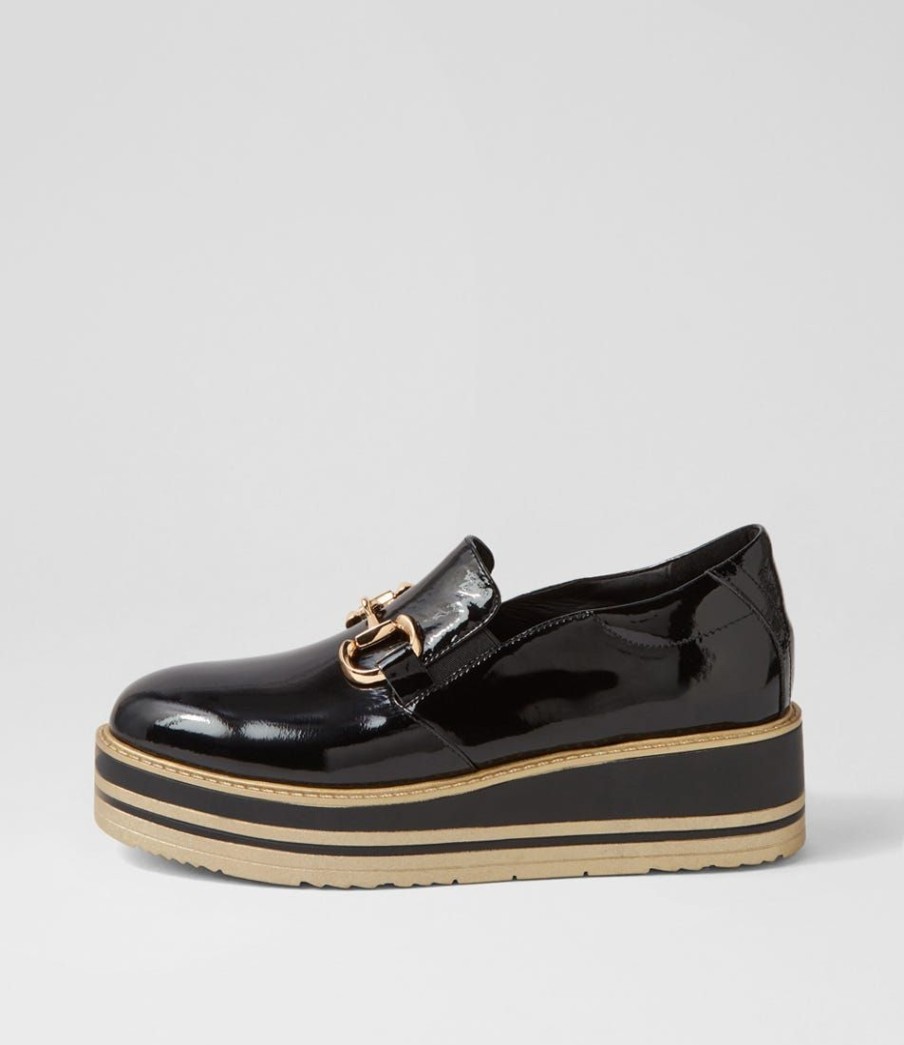 Shoes TOP END | Senas Black Patent Leather Loafers