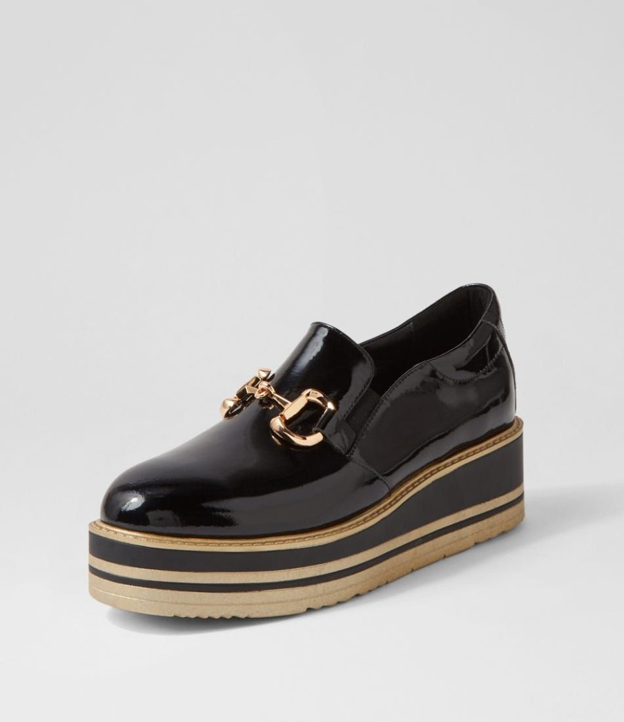 Shoes TOP END | Senas Black Patent Leather Loafers